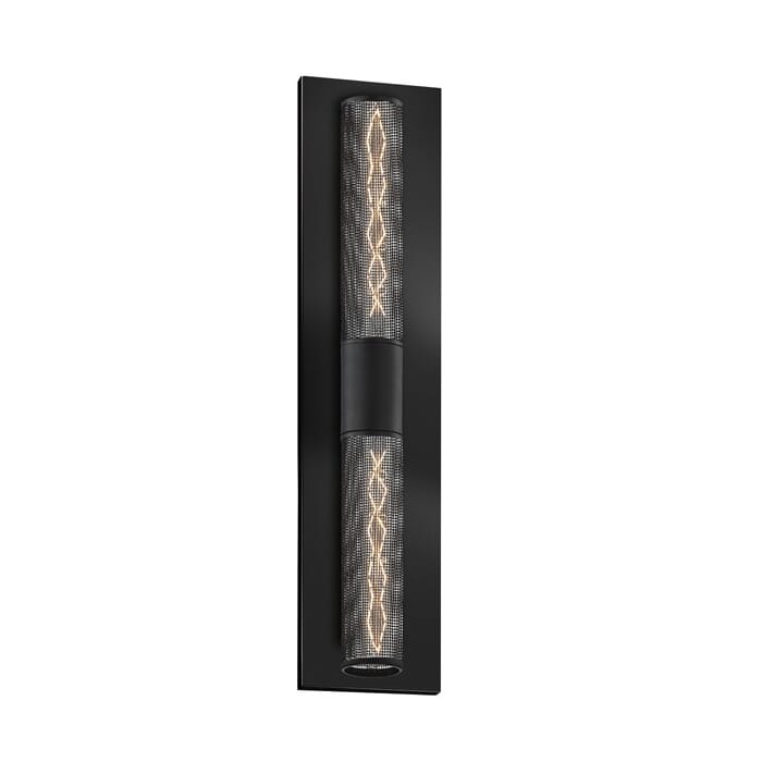 Sonneman Gotham 26" 2-Light Panel Wall Sconce in Textured Black Sonneman Gotham 26" 2-Light Panel Wall Sconce in Textured Black