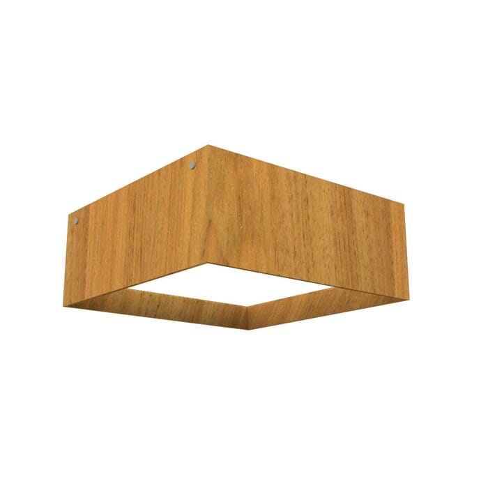 Squares LED Ceiling Mount in Louro Freijo Squares LED Ceiling Mount in Louro Freijo