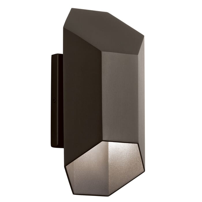 Kichler Lighting Estella LED Med. Outdoor Wall in Textured Architectural Bronze Kichler Lighting Estella LED Med. Outdoor Wall in Textured Architectural Bronze