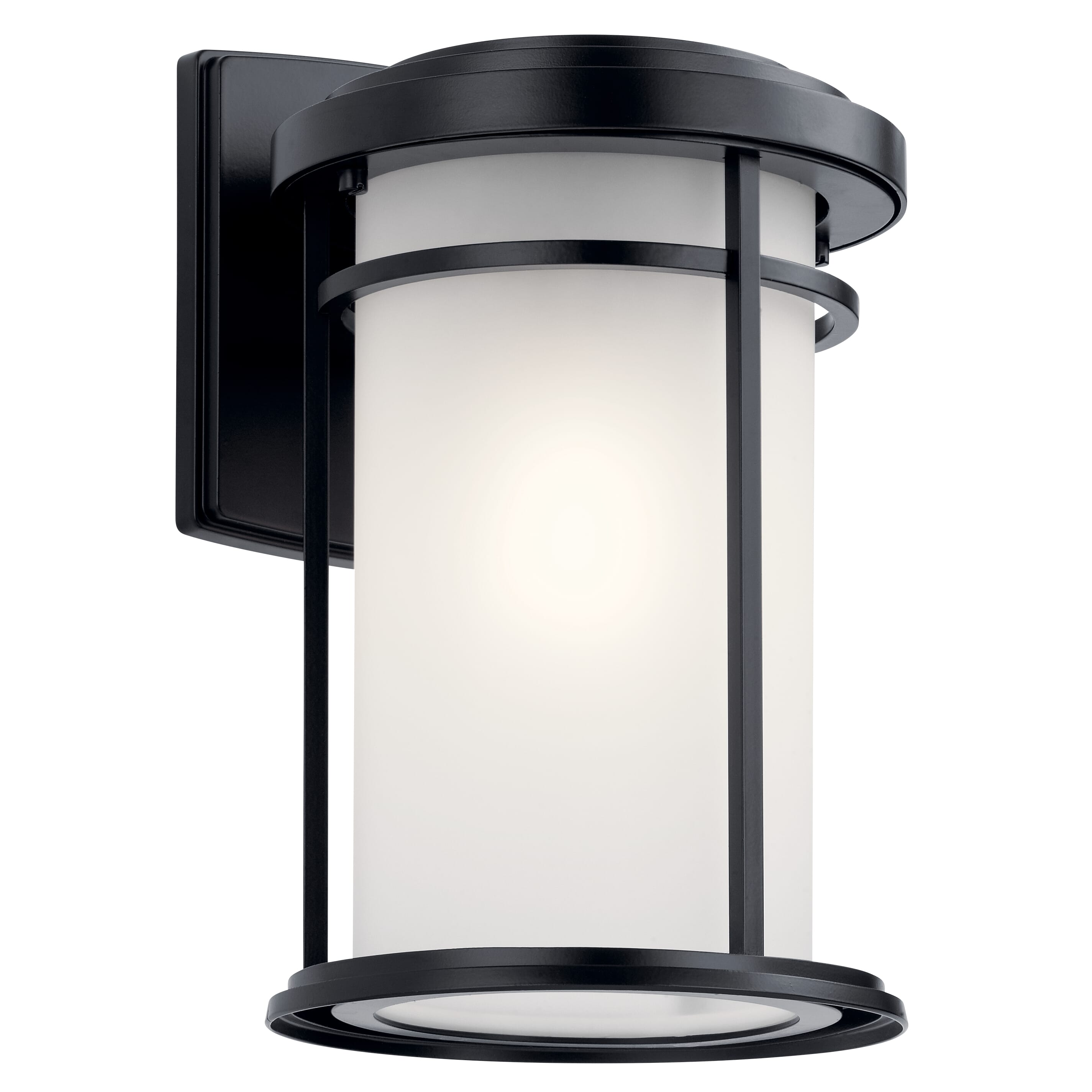 Kichler Lighting Toman 1-Light 13.5" Outdoor Wall Lantern in Black