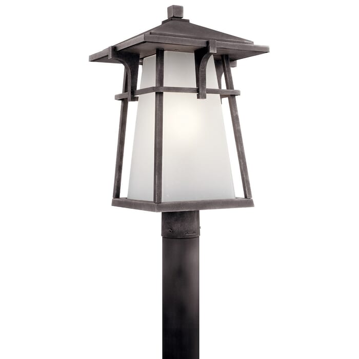 Beckett 1-Light LED Outdoor Post Mount in Weathered Zinc Beckett 1-Light LED Outdoor Post Mount in Weathered Zinc