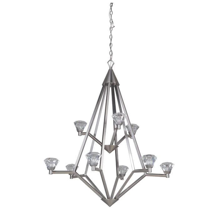 Craftmade Radiante 9-Light Transitional Chandelier in Brushed Polished Nickel Craftmade Radiante 9-Light Transitional Chandelier in Brushed Polished Nickel