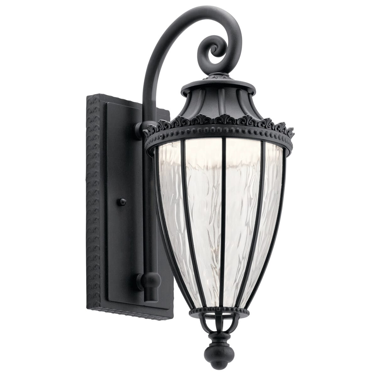 Wakefield 17.75" Outdoor Wall Sconce in Textured Black