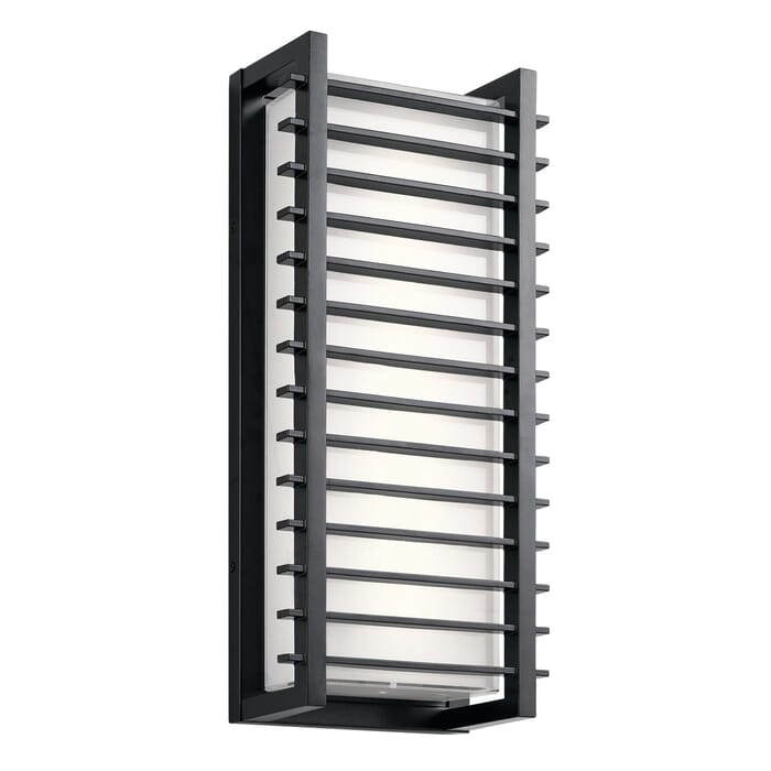 Kichler Lighting Rockbridge 20.75" 2-Light Outdoor Wall Sconce in Black Kichler Lighting Rockbridge 20.75" 2-Light Outdoor Wall Sconce in Black