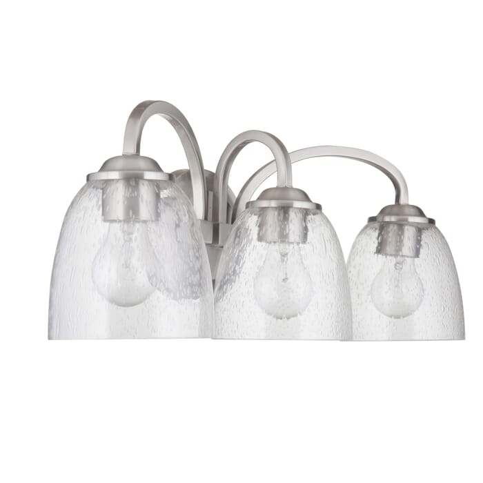 Craftmade Serene 3-Light 23" Bathroom Vanity Light in Brushed Polished Nickel Craftmade Serene 3-Light 23" Bathroom Vanity Light in Brushed Polished Nickel