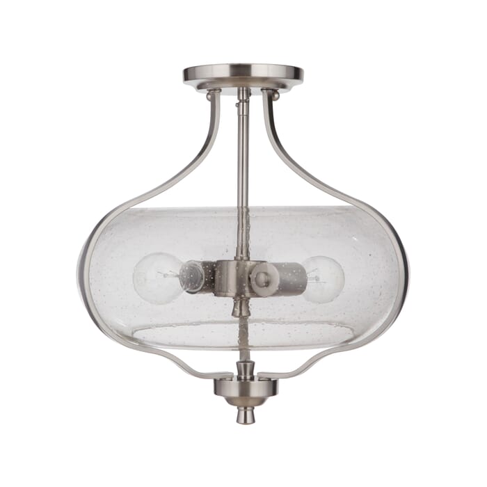Craftmade Serene 2-Light 15" Ceiling Light in Brushed Polished Nickel Craftmade Serene 2-Light 15" Ceiling Light in Brushed Polished Nickel