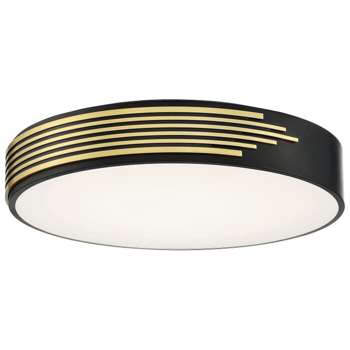 Maestro 1-Light LED Flush Mount in Black Maestro 1-Light LED Flush Mount in Black