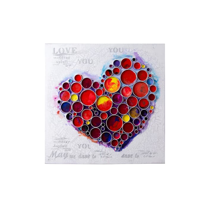 Varaluz Work Of Heart Red MixedinMedia Wall Art Varaluz Work Of Heart Red MixedinMedia Wall Art
