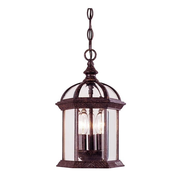 Savoy House Kensington 3-Light Outdoor Hanging Lantern in Rustic Bronze Savoy House Kensington 3-Light Outdoor Hanging Lantern in Rustic Bronze