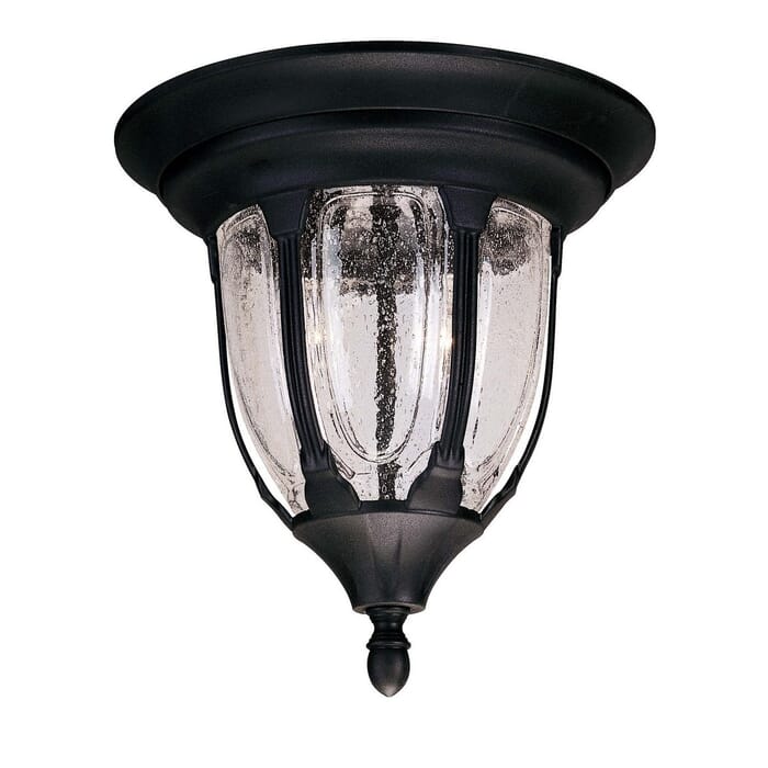 Savoy House Tudor 2-Light Flush Mount in Textured Black Savoy House Tudor 2-Light Flush Mount in Textured Black