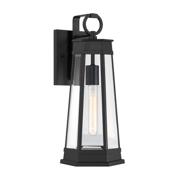 Payne 1-Light Outdoor Wall Lantern in Matte Black Payne 1-Light Outdoor Wall Lantern in Matte Black