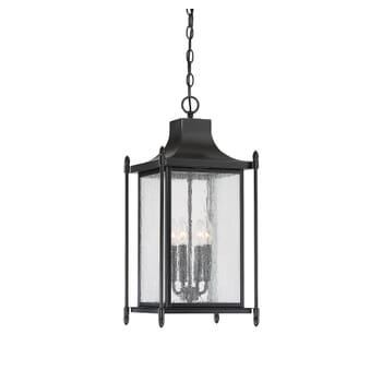 Savoy House Dunnmore 4-Light Outdoor Hanging Lantern in Black