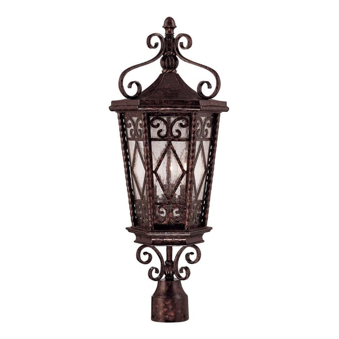 Savoy House Felicity 3-Light Post Lantern in New Tortoise Shell Savoy House Felicity 3-Light Post Lantern in New Tortoise Shell