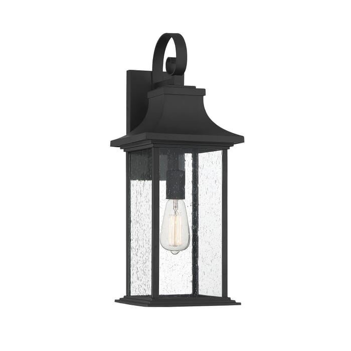 Savoy House Hancock 1-Light Outdoor Wall Lantern in Matte Black Savoy House Hancock 1-Light Outdoor Wall Lantern in Matte Black