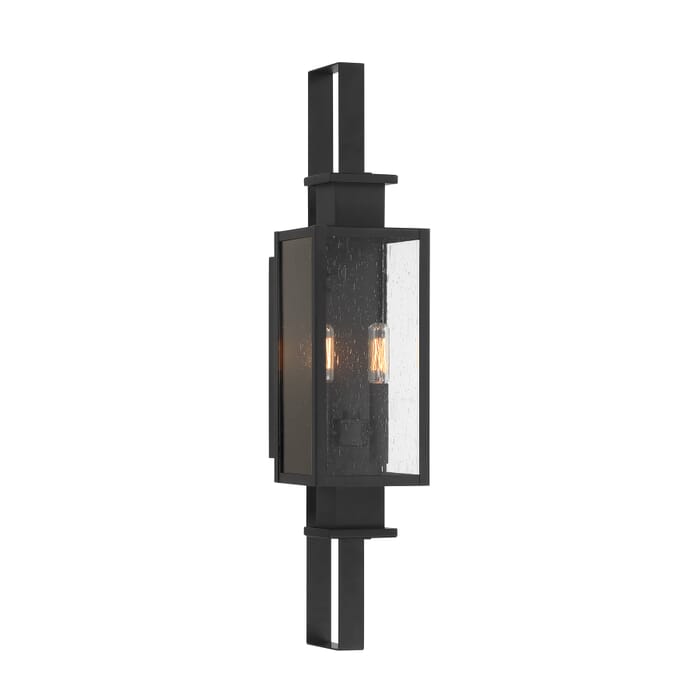 Ascott 2-Light Outdoor Wall Lantern in Matte Black Ascott 2-Light Outdoor Wall Lantern in Matte Black