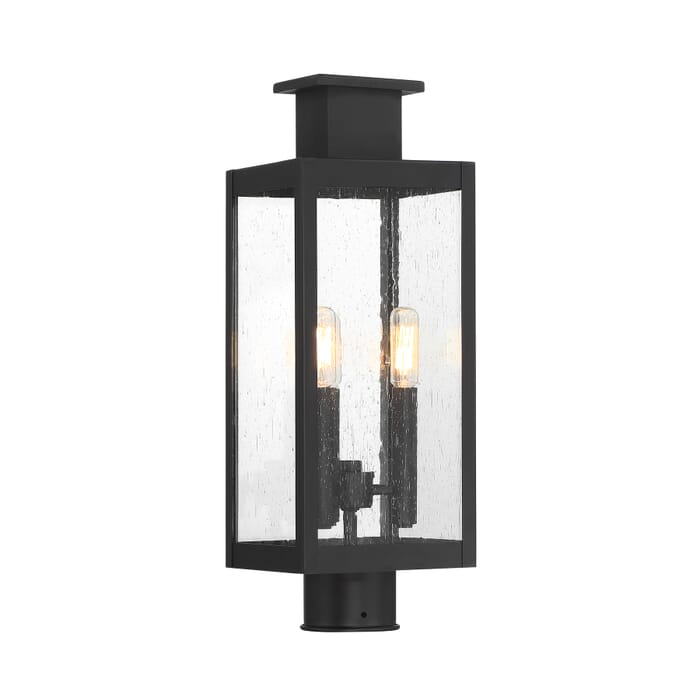 Ascott 3-Light Outdoor Post Lantern in Matte Black Ascott 3-Light Outdoor Post Lantern in Matte Black