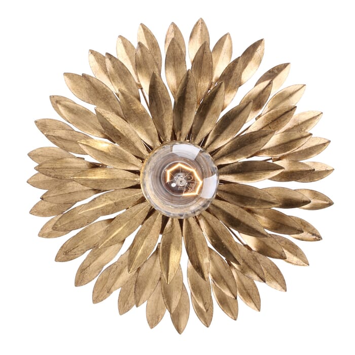 Crystorama Broche 4" Wall Sconce in Antique Gold Crystorama Broche 4" Wall Sconce in Antique Gold
