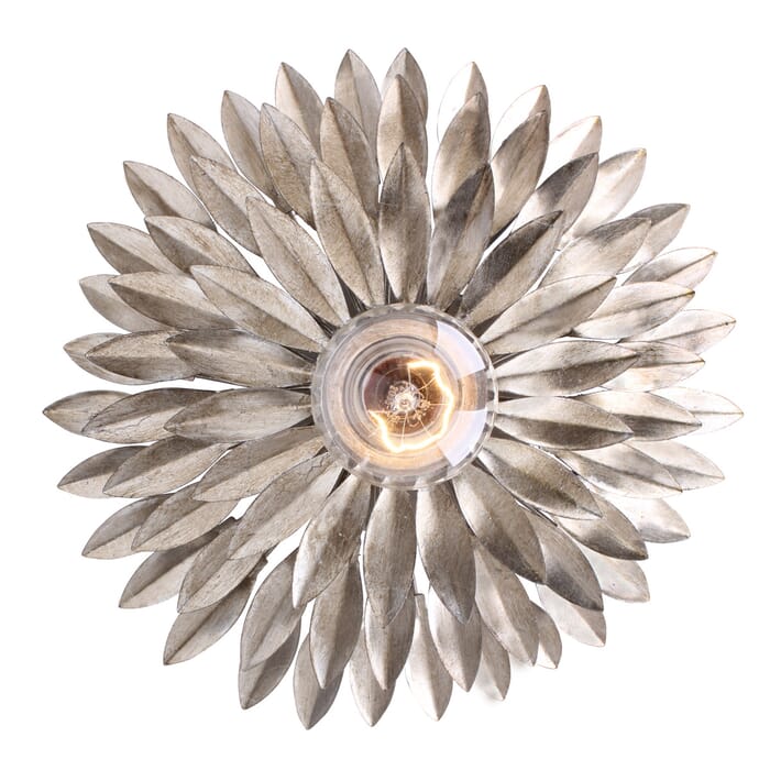 Crystorama Broche 4" Wall Sconce in Antique Silver Crystorama Broche 4" Wall Sconce in Antique Silver