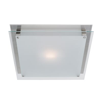 Access Vision 2-Light 16" Ceiling Light in Brushed Steel