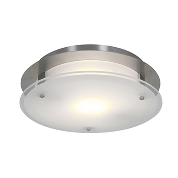 Access Vision Round Ceiling Light in Brushed Steel Access Vision Round Ceiling Light in Brushed Steel