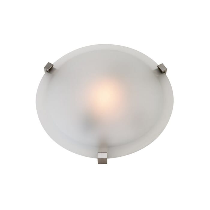 Access Lighting Cirrus 12.25" Frosted Glass Flush Mount in Satin Access Lighting Cirrus 12.25" Frosted Glass Flush Mount in Satin