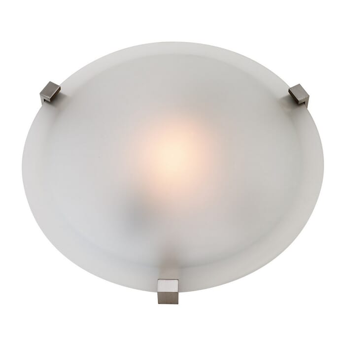 Access Lighting Cirrus 16" Frosted Glass Flush Mount in Satin Access Lighting Cirrus 16" Frosted Glass Flush Mount in Satin