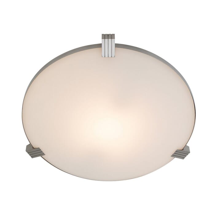 Access Lighting Luna 13.5" Flush Mount in Brushed Steel Access Lighting Luna 13.5" Flush Mount in Brushed Steel