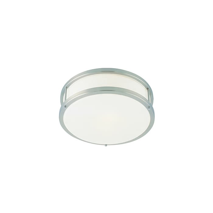 Access Lighting Conga 12" Opal Glass Flush Mount in Brushed Steel Access Lighting Conga 12" Opal Glass Flush Mount in Brushed Steel