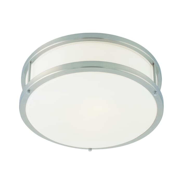 Conga 1-Light LED Flush Mount in Brushed Steel Conga 1-Light LED Flush Mount in Brushed Steel