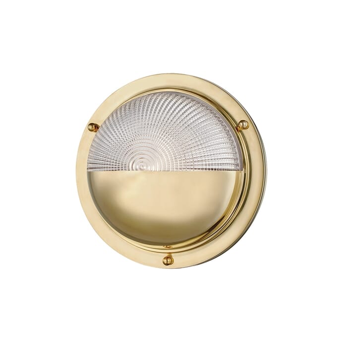Hudson Valley Hughes Wall Sconce in Aged Brass Hudson Valley Hughes Wall Sconce in Aged Brass