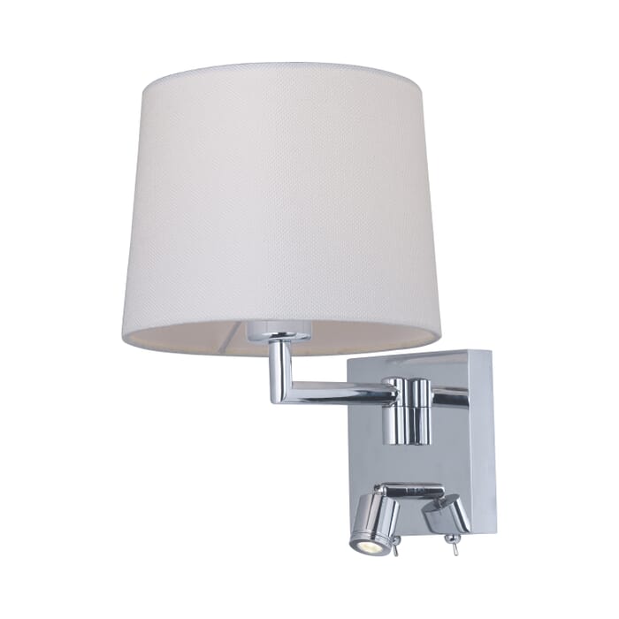 Maxim Hotel Wall Sconce in Polished Chrome Maxim Hotel Wall Sconce in Polished Chrome