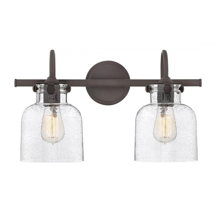 Hinkley Congress 2-Light Bathroom Vanity Light in Oil Rubbed Bronze Hinkley Congress 2-Light Bathroom Vanity Light in Oil Rubbed Bronze