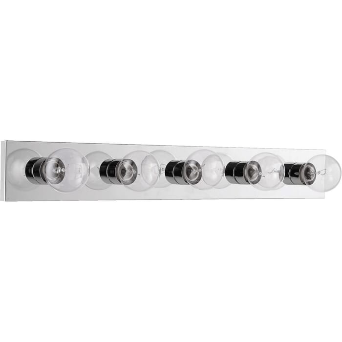 Quorum 5-Light Bathroom Vanity Light in Chrome Quorum 5-Light Bathroom Vanity Light in Chrome