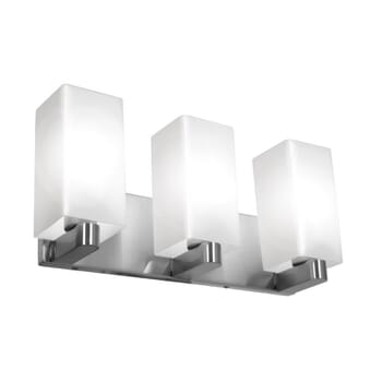 Access Archi 3-Light 9" Bathroom Vanity Light in Brushed Steel