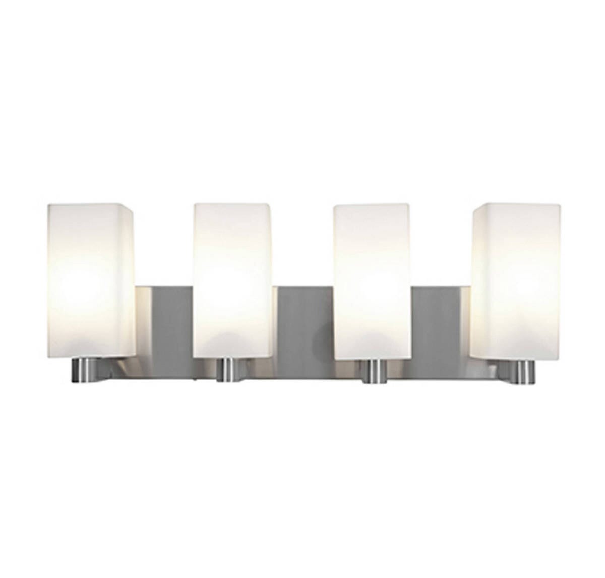 Access Archi 4-Light 9" Bathroom Vanity Light in Brushed Steel