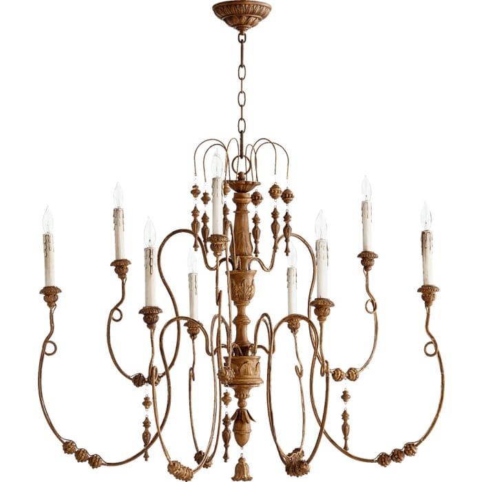 Nine Light Chandelier by Quorum Nine Light Chandelier by Quorum