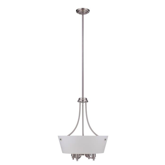 Craftmade Tyler 4-Light 19" Foyer Light in Brushed Polished Nickel Craftmade Tyler 4-Light 19" Foyer Light in Brushed Polished Nickel