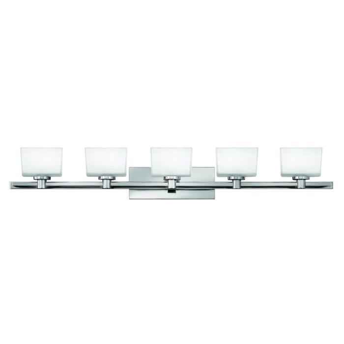 Hinkley Taylor 5-Light Bathroom Vanity Light in Chrome Hinkley Taylor 5-Light Bathroom Vanity Light in Chrome
