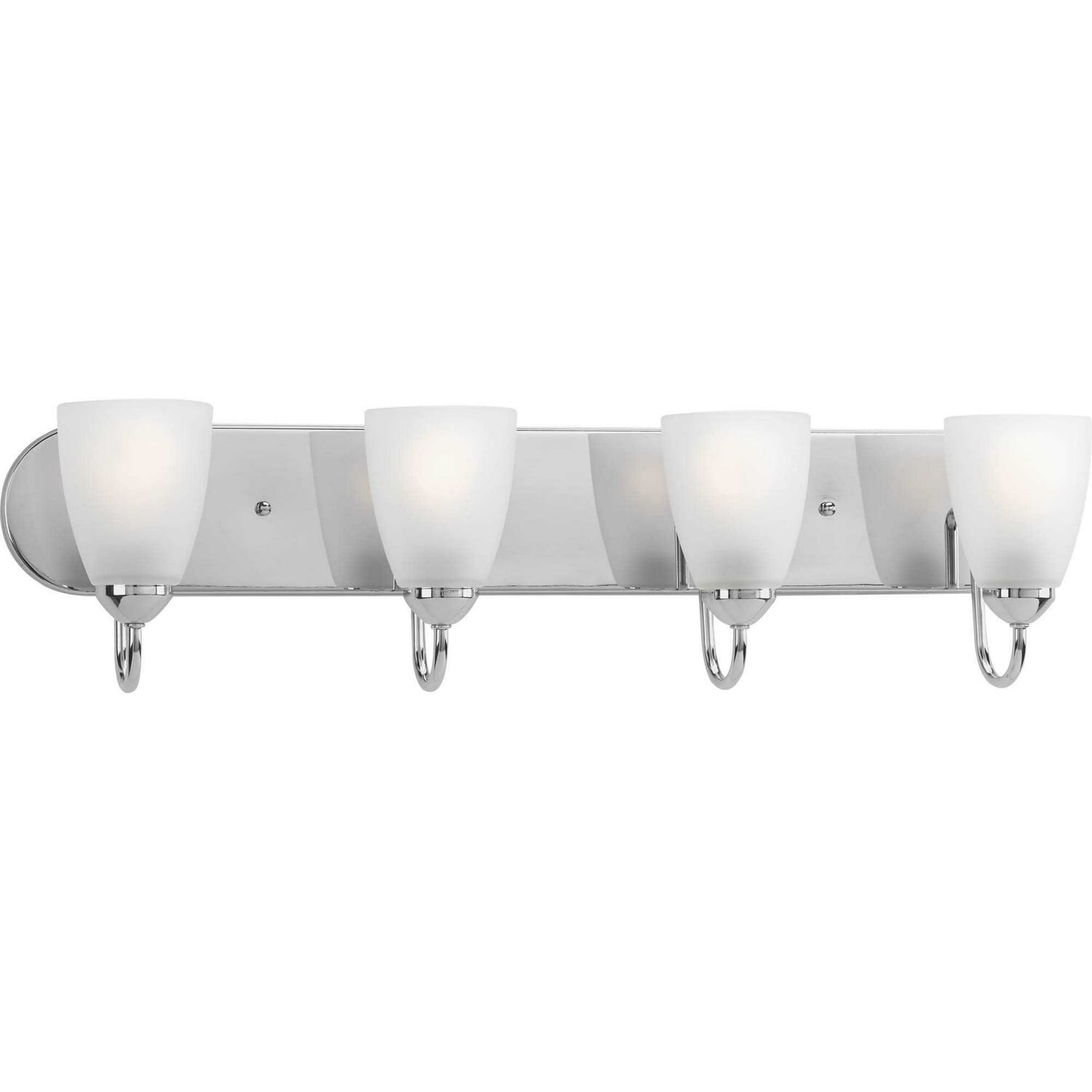 Polished Chrome Four Light Bath from the Gather Collection