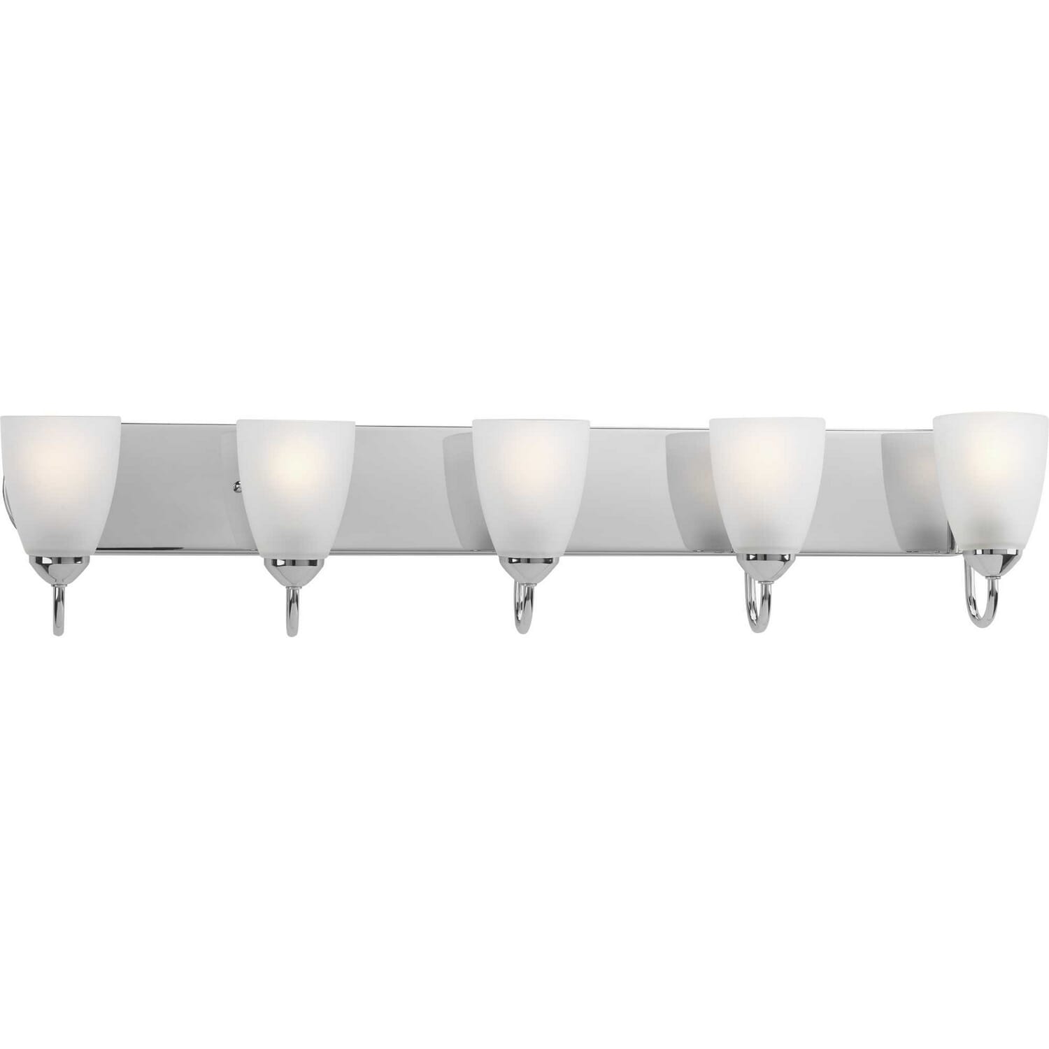 Polished Chrome Five Light Bath from the Gather Collection
