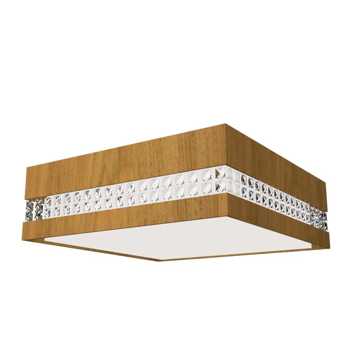 Crystals LED Ceiling Mount in Louro Freijo Crystals LED Ceiling Mount in Louro Freijo