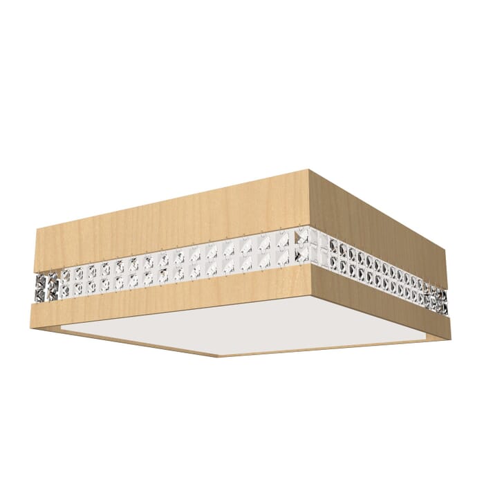 Crystals LED Ceiling Mount in Maple Crystals LED Ceiling Mount in Maple