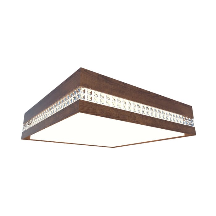 Crystals LED Ceiling Mount in Imbuia Crystals LED Ceiling Mount in Imbuia