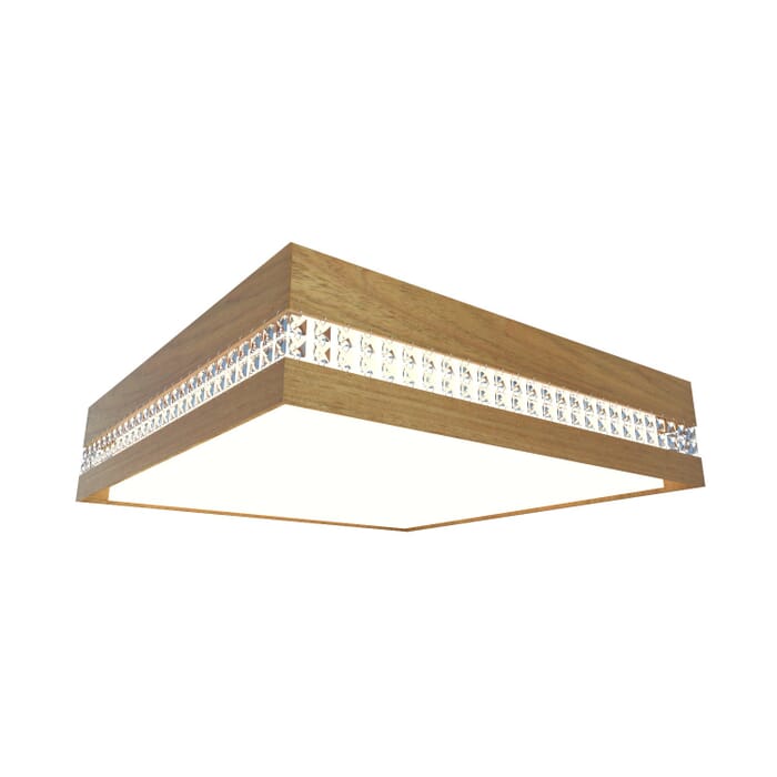 Crystals LED Ceiling Mount in Louro Freijo Crystals LED Ceiling Mount in Louro Freijo