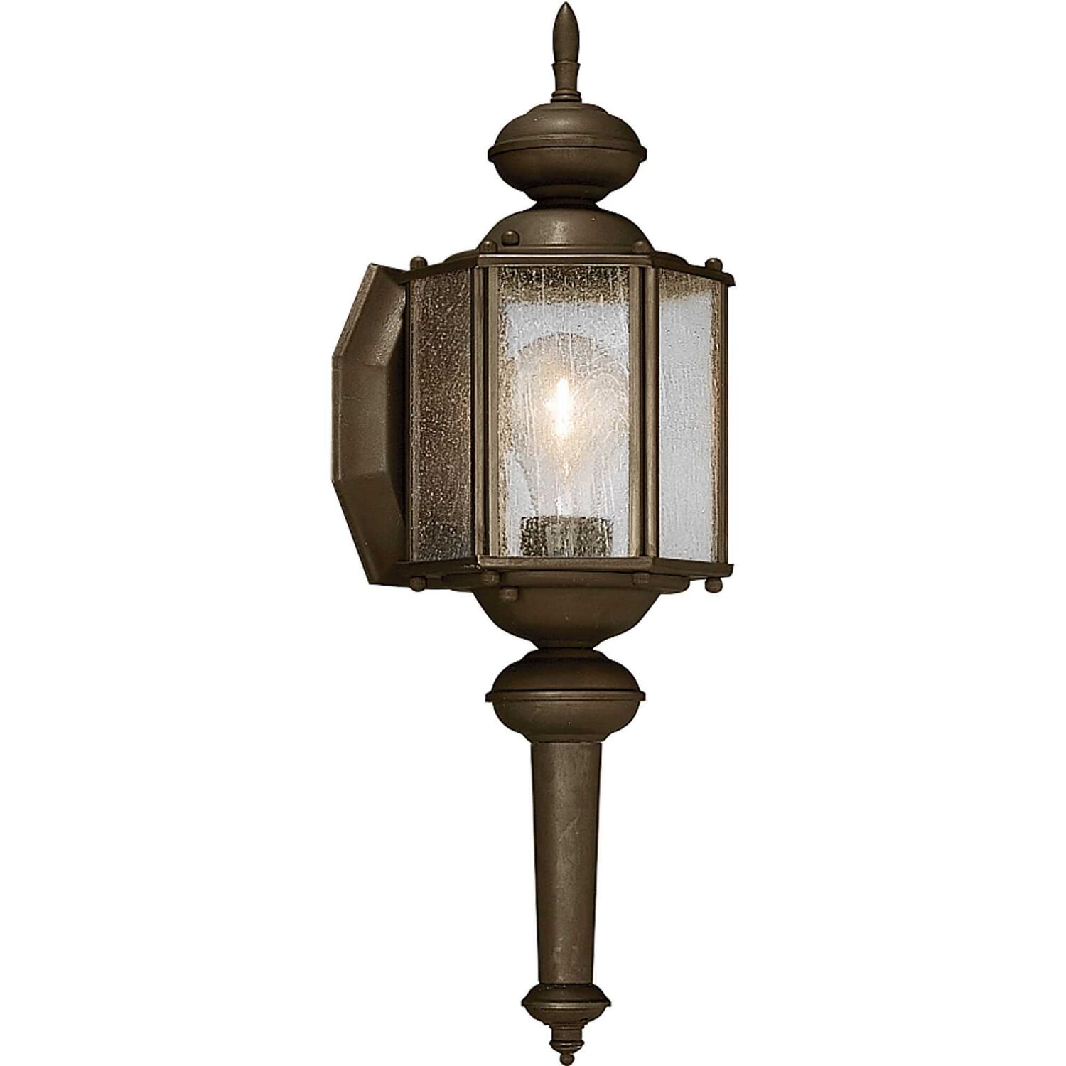 Antique Bronze One Light Wall Lantern from the Roman Coach Collection
