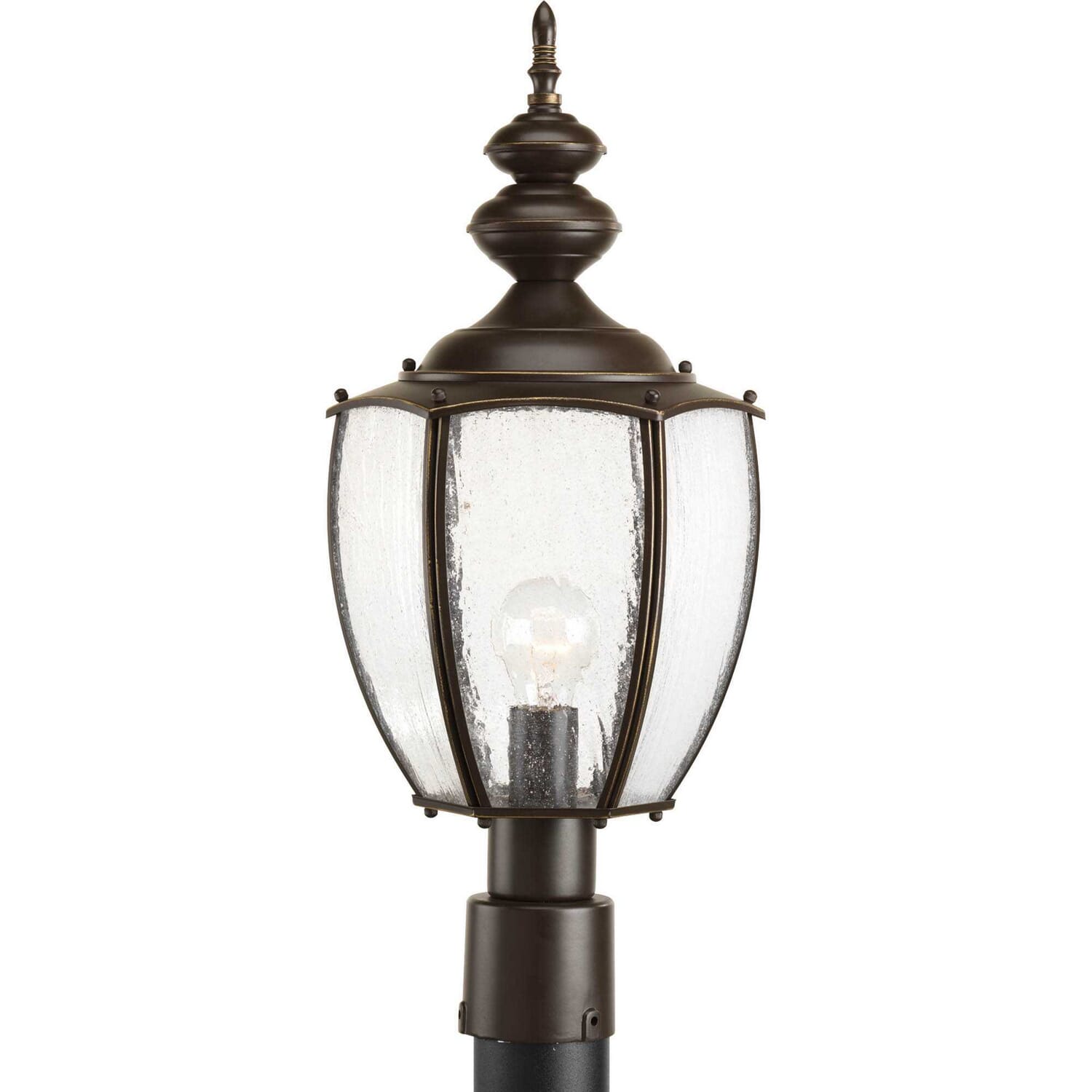 Antique Bronze One Light Post Lantern from the Roman Coach Collection