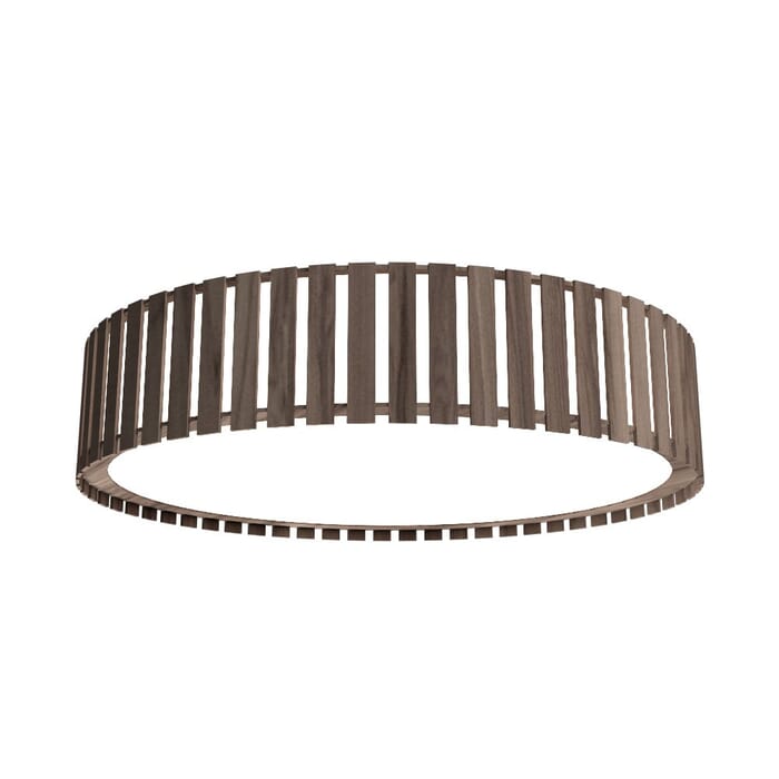 Slatted LED Ceiling Mount in American Walnut Slatted LED Ceiling Mount in American Walnut