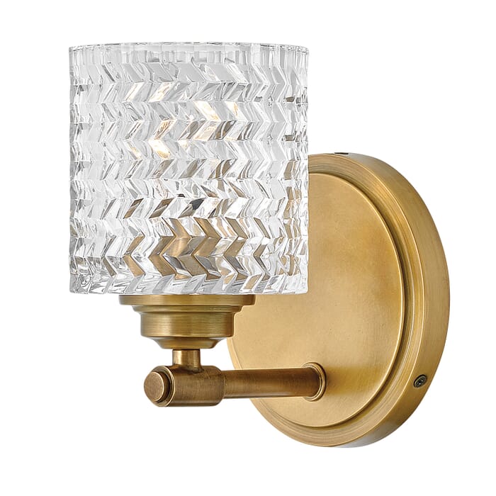 Hinkley Elle 6" Bathroom Vanity Light in Heritage Brass Hinkley Elle 6" Bathroom Vanity Light in Heritage Brass