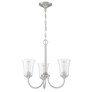 Craftmade Gwyneth 3-Light Traditional Chandelier in Brushed Polished Nickel