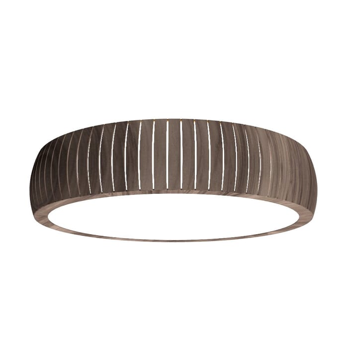 Barrel LED Ceiling Mount in American Walnut Barrel LED Ceiling Mount in American Walnut